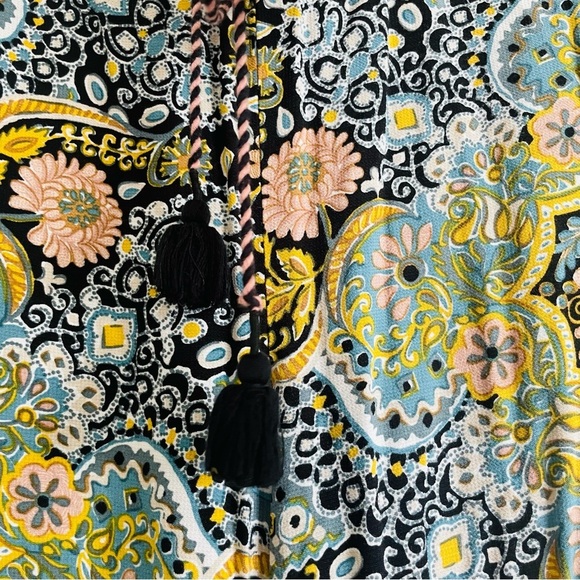 Loft woman’s floral printed pull-on pants size L wide leg casual comfortable - Picture 3 of 10